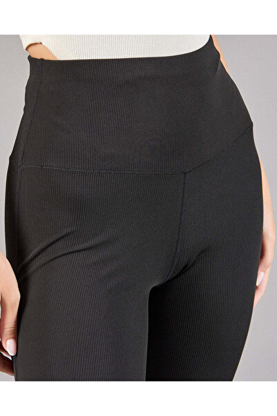 REDTAG Women Black Wide Leg Active Leggings