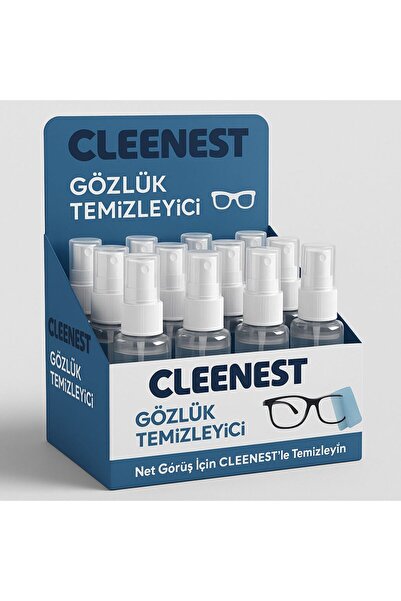 Cleenest Gözlük Temizleme Solüsyonu 50 ml x 12 adet (kutu görsel amaçlıdır)