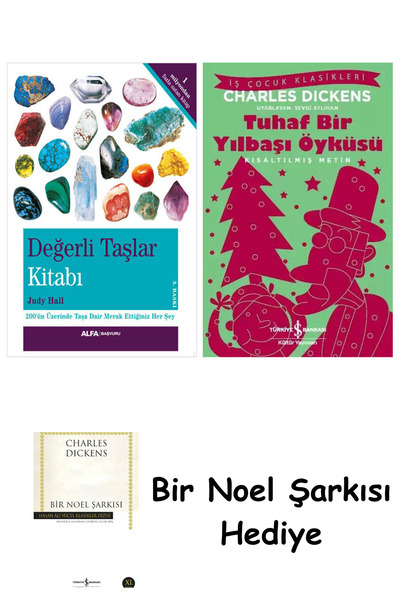 TÜRKİYE İŞ BANKASI KÜLTÜR YAYINLARI Değerli Taşlar Kitabı + Tuhaf Bir Yılbaşı...