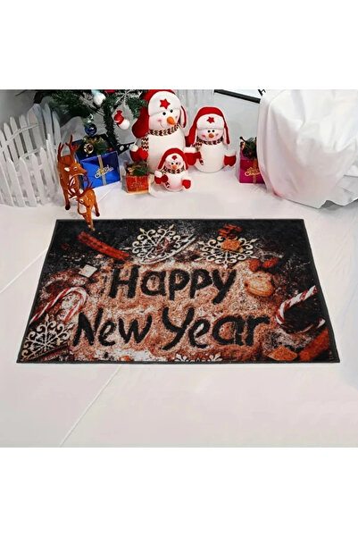Brilliant Welcome Christmas rug, 60 x 90 cm, polyester, multicolor, rectangular