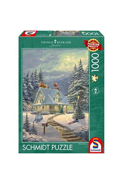 Schmidt Puzzle Schmidt: Thomas Kinkade - In ajunul Craciunului, 1000 piese