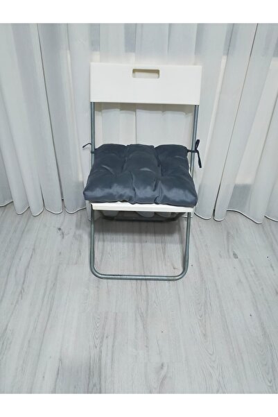 Mutfakta Moda Chair Cushion / Gray Colored Spring Series Baby Face Chair Cushion