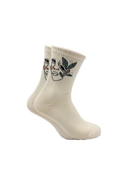 BENİSA ÇORAP Women's Cotton Socket Patterned Colorful Socks 4-Pack