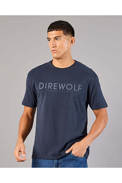 REDTAG Men Navy Lounge T-Shirt