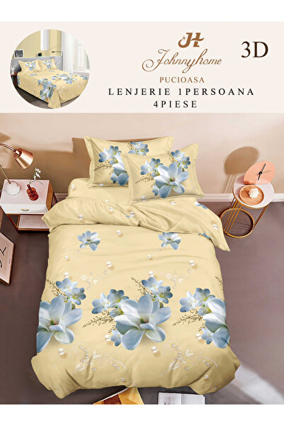 FIONNA.RO Satin Cotton Underwear 1 Person 3D - White Flower