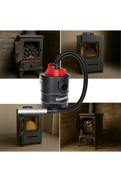 Selgot Aspirator de cenușă cu filtru HEPA, geantă de transport din lemn și mănuși, 1200 W, 15 L