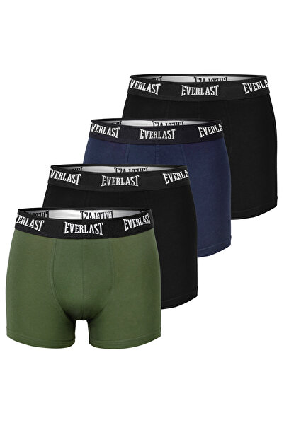 EVERLAST Men's Cotton Boxer Shorts, Everlast, Logo, Multicolor, set of 4 pieces