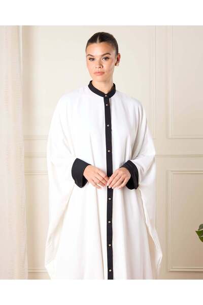 REDTAG Women Ivory Two Tone Button Front Dress