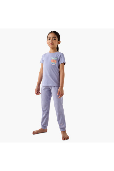 Juniors Printed T-shirt and Pyjamas - Set of 3