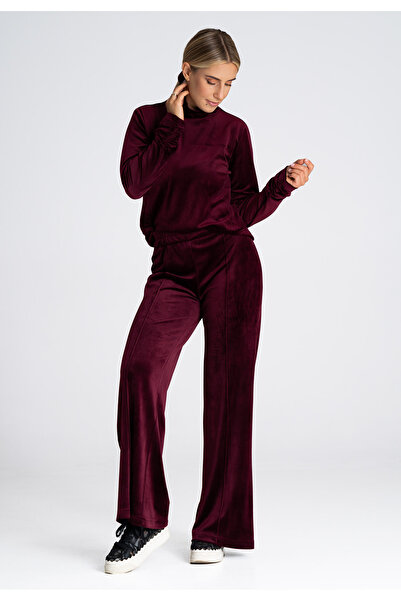 Figl Velvet sweatpants - wide leg pants cherry M966 size M