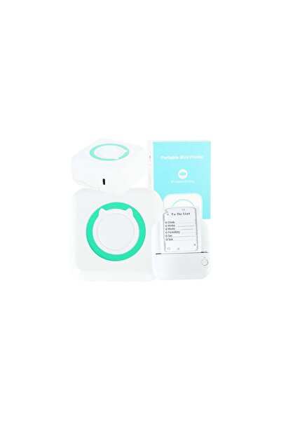 kik Mini imprimantă termică pentru fotografii, etichete — USB pătrată portabilă