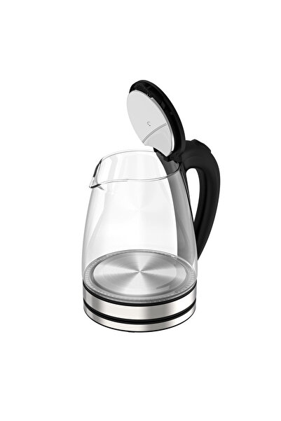 TodayShop Portable Electric Kettle 1500W Glass & Stainless Steel — Water Heater for Tea & Coffee, Fast Boil
