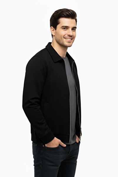 DYNAMO Men's Black Regular Fit Transitional Suede Sports Coat8091 Bgl-St05013