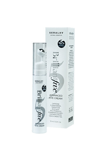 SERALAV NATURAL COSMETICS BRILLIANT FIVE – Advanced eye cream - 94.1% Ingredients
