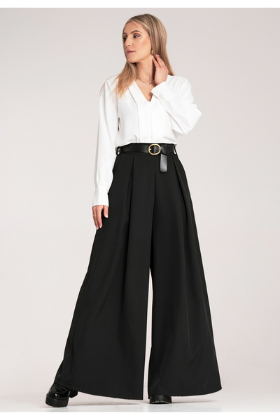 Figl Skirt-pants - Elegant skirt-pants - Black M1134 size L/XL