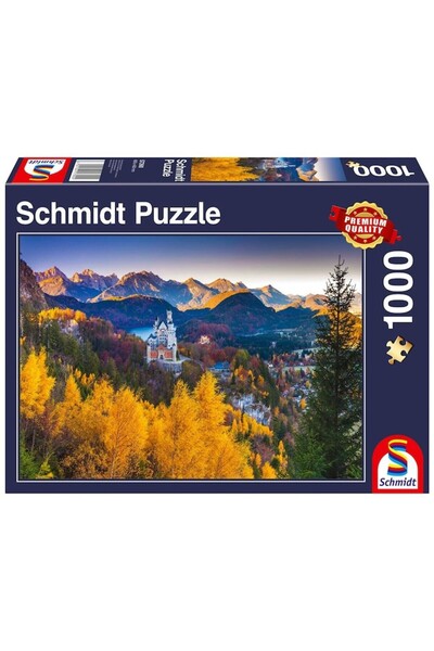 Schmidt Puzzle Schmidt: Neuschwanstein de toamna, 1000 piese