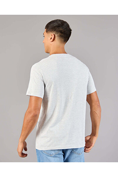 REDTAG Men White Printed Basic T-Shirt