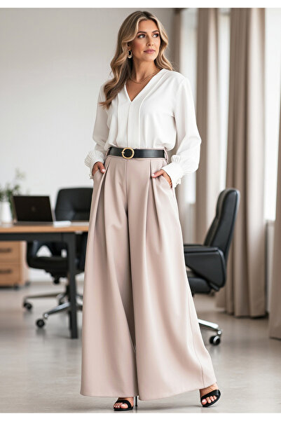 Figl Elegant skort - Beige M1134 size S/M