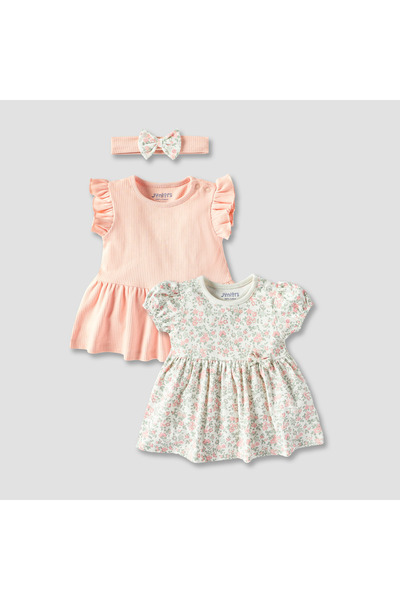 Juniors 3-Piece A-line Dress with Headband Set
