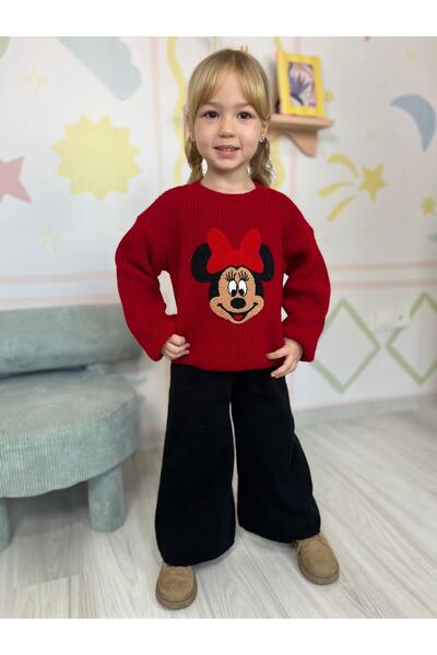 YİGİT BUTİK Character Patterned Knitwear Girl's Set