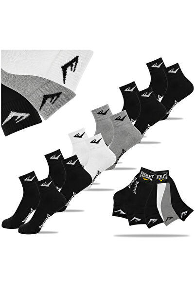 EVERLAST Men's Cotton Socks, Everlast, Logo, Multicolor, set of 6 pairs