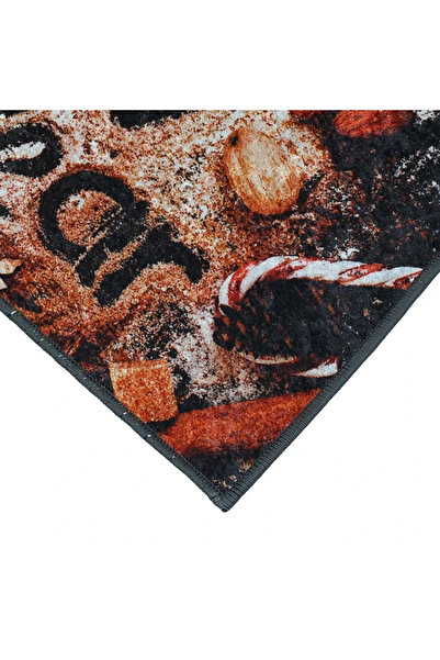 Lumi LUXURY Christmas rug Happy New Year, 60 x 90 cm, polyester, multicolor, rectangular