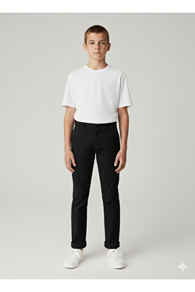 rois Boys' Stretch Black Pants