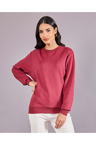 REDTAG Women Red Sweatshirt