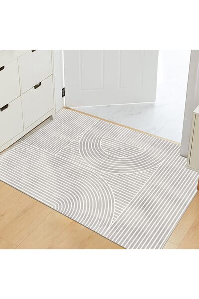KEKE Modern Minimalism Area Rug Non-Slip Soft Decorative Carpet 60X120CM (Hor...