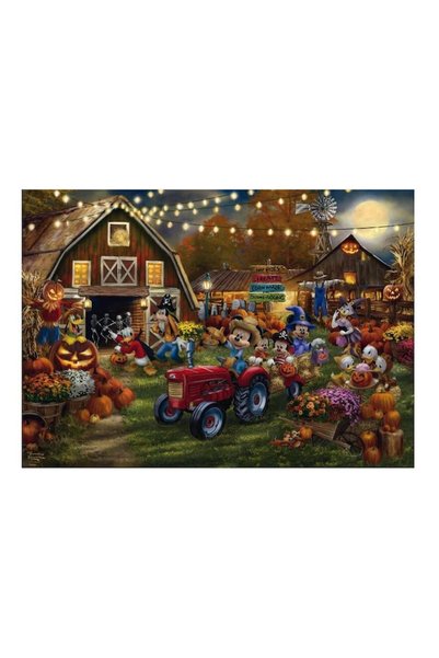Schmidt Puzzle Schmidt: Disney, Mickey & Minnie la Festivalul dovlecilor, 1000 piese