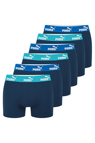 Puma Men's Cotton Boxers, Puma, Logo, Blue Navy, set of 6 pieces