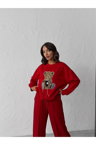 ADAMODA.RO Women's casual tracksuit with bear