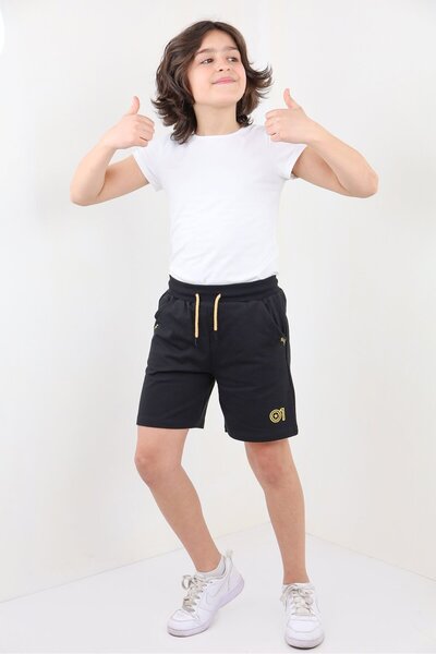 Toontoy Boy's Printed Elastic Waist Pocket Shorts