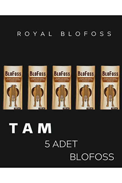 Royal 5 Adet Blofoss Sindirim Düzenleyici ve Şurup(Bir Ürün 100 ml )