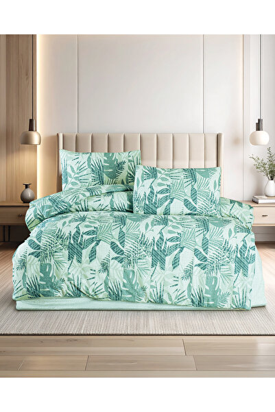 DONATEV Melissa Ranforce Cotton Double Duvet Cover Set / Beige