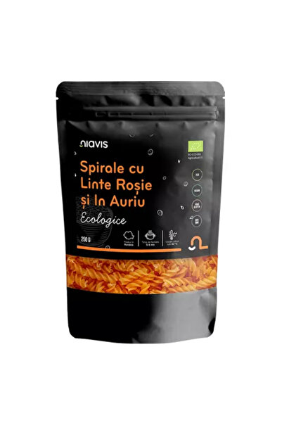 Niavis Spirale cu Linte Rosie si In Auriu Ecologice/BIO 250g