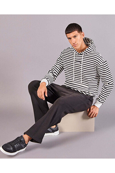 REDTAG Men Black Printed Sweatshirt