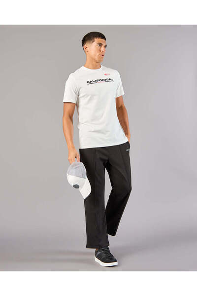 REDTAG Men White Printed Basic T-Shirt