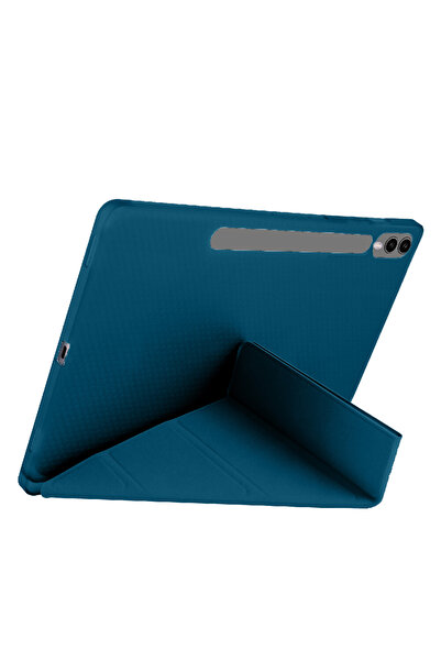 Sneezy Samsung Galaxy Tab S10 Plus X820 12.4 Inch Foldable Smart Case with Pen Holder and Stand