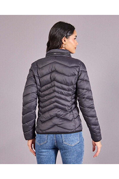 REDTAG Women Charcoal Padded Jacket