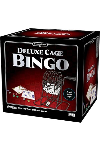 Pressman Premium Classics - Deluxe Cage Bingo - Κλασικό παιχνίδι μπίνγκο, με ...