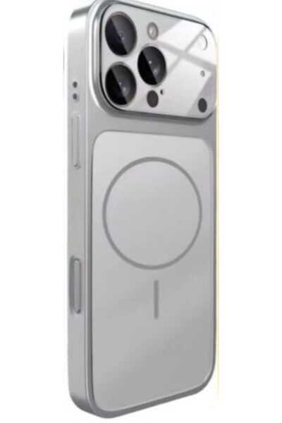 TeknoŞen حافظة ماج سيف لحماية الكاميرا لهاتف آيفون فضي 14 برو ماكس متوافقة مع...