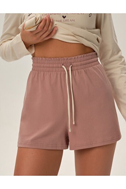 Henderson Women's 2-Piece Pajama Set Long Sleeve T-Shirt & Shorts Romantic Design 100% Cotton | Freja