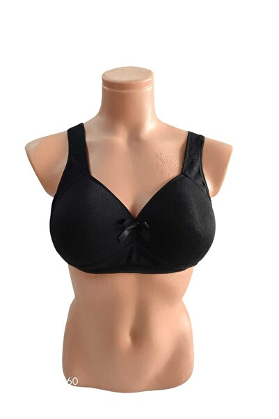 wear treasure Women's Fixed Strap C Cup Wire Free Sponge Breathable Texture Bra