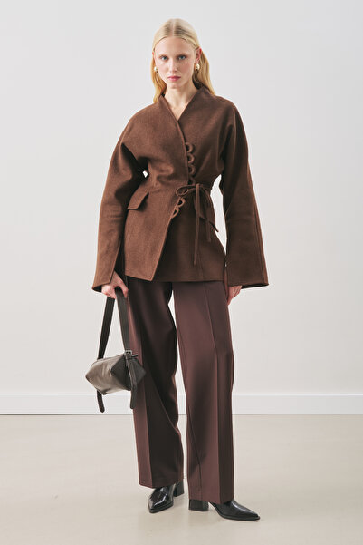 Manuka Aroa Tie-Up Jacket Brown Brown