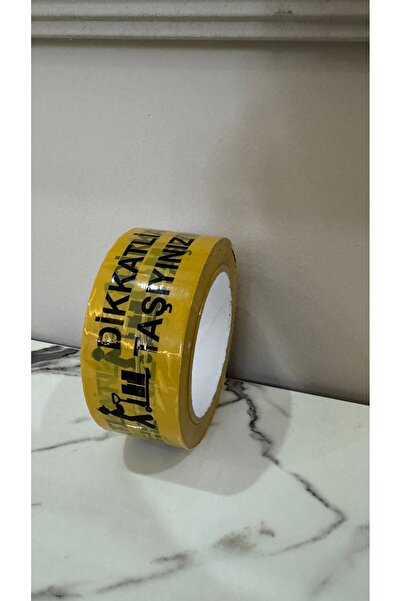 Koli DİKKATLİ TAŞIYINIZ BANDI - SARI - 45X100 M