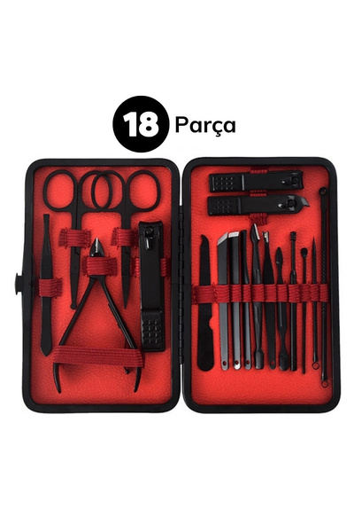 Epilons ® 18 Piece Bag Type Manicure Pedicure Nail Care Set