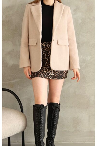 rose tml giyim Women's Lined Blazer Cashmere Jacket