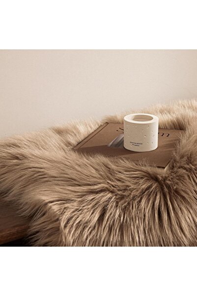 Faria Fluffy ALASKA Faux Fur Rug, 180x60cm, "Sheepskin" Style Runner, Light Brown