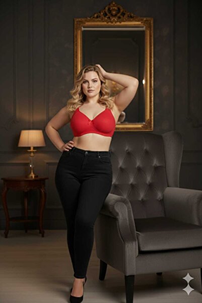 wear treasure Women's Fixed Strap C Cup Wire Free Sponge Breathable Texture Bra